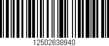 Código de barras (EAN, GTIN, SKU, ISBN): '12502638940'