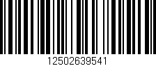 Código de barras (EAN, GTIN, SKU, ISBN): '12502639541'