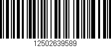Código de barras (EAN, GTIN, SKU, ISBN): '12502639589'