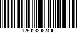 Código de barras (EAN, GTIN, SKU, ISBN): '1250263982400'
