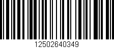 Código de barras (EAN, GTIN, SKU, ISBN): '12502640349'