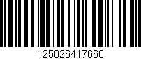 Código de barras (EAN, GTIN, SKU, ISBN): '125026417660'