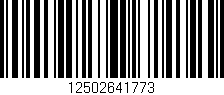 Código de barras (EAN, GTIN, SKU, ISBN): '12502641773'