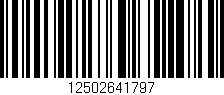 Código de barras (EAN, GTIN, SKU, ISBN): '12502641797'