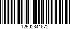 Código de barras (EAN, GTIN, SKU, ISBN): '12502641872'