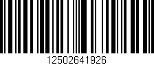 Código de barras (EAN, GTIN, SKU, ISBN): '12502641926'
