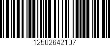 Código de barras (EAN, GTIN, SKU, ISBN): '12502642107'