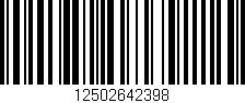 Código de barras (EAN, GTIN, SKU, ISBN): '12502642398'