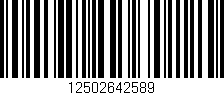 Código de barras (EAN, GTIN, SKU, ISBN): '12502642589'