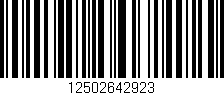 Código de barras (EAN, GTIN, SKU, ISBN): '12502642923'