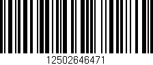 Código de barras (EAN, GTIN, SKU, ISBN): '12502646471'