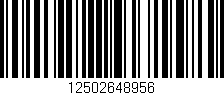 Código de barras (EAN, GTIN, SKU, ISBN): '12502648956'