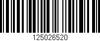 Código de barras (EAN, GTIN, SKU, ISBN): '125026520'