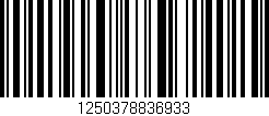 Código de barras (EAN, GTIN, SKU, ISBN): '1250378836933'