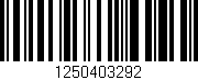 Código de barras (EAN, GTIN, SKU, ISBN): '1250403292'