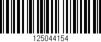 Código de barras (EAN, GTIN, SKU, ISBN): '125044154'
