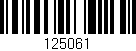 Código de barras (EAN, GTIN, SKU, ISBN): '125061'