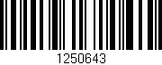 Código de barras (EAN, GTIN, SKU, ISBN): '1250643'