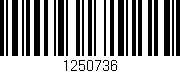 Código de barras (EAN, GTIN, SKU, ISBN): '1250736'
