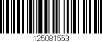 Código de barras (EAN, GTIN, SKU, ISBN): '125081553'
