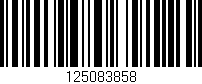 Código de barras (EAN, GTIN, SKU, ISBN): '125083858'