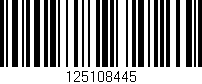 Código de barras (EAN, GTIN, SKU, ISBN): '125108445'