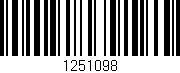 Código de barras (EAN, GTIN, SKU, ISBN): '1251098'