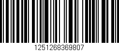 Código de barras (EAN, GTIN, SKU, ISBN): '1251268369807'