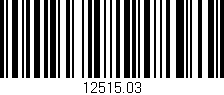 Código de barras (EAN, GTIN, SKU, ISBN): '12515.03'