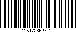 Código de barras (EAN, GTIN, SKU, ISBN): '1251736626418'