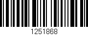 Código de barras (EAN, GTIN, SKU, ISBN): '1251868'