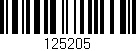 Código de barras (EAN, GTIN, SKU, ISBN): '125205'