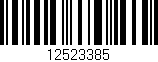 Código de barras (EAN, GTIN, SKU, ISBN): '12523385'