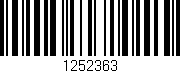 Código de barras (EAN, GTIN, SKU, ISBN): '1252363'