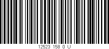 Código de barras (EAN, GTIN, SKU, ISBN): '12523_158_0_U'