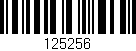 Código de barras (EAN, GTIN, SKU, ISBN): '125256'