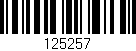 Código de barras (EAN, GTIN, SKU, ISBN): '125257'