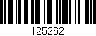 Código de barras (EAN, GTIN, SKU, ISBN): '125262'