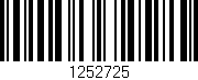 Código de barras (EAN, GTIN, SKU, ISBN): '1252725'