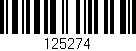 Código de barras (EAN, GTIN, SKU, ISBN): '125274'