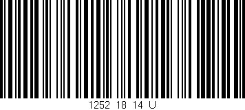 Código de barras (EAN, GTIN, SKU, ISBN): '1252_18_14_U'