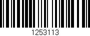 Código de barras (EAN, GTIN, SKU, ISBN): '1253113'