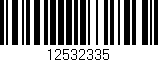 Código de barras (EAN, GTIN, SKU, ISBN): '12532335'