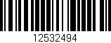 Código de barras (EAN, GTIN, SKU, ISBN): '12532494'