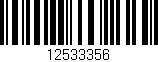Código de barras (EAN, GTIN, SKU, ISBN): '12533356'