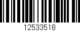 Código de barras (EAN, GTIN, SKU, ISBN): '12533518'