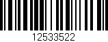 Código de barras (EAN, GTIN, SKU, ISBN): '12533522'