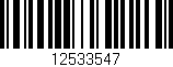 Código de barras (EAN, GTIN, SKU, ISBN): '12533547'