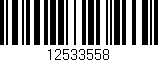 Código de barras (EAN, GTIN, SKU, ISBN): '12533558'