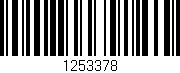 Código de barras (EAN, GTIN, SKU, ISBN): '1253378'
